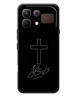 Чохол для Infinix Note 60 з картинкою «Графічний хрест Jesus»