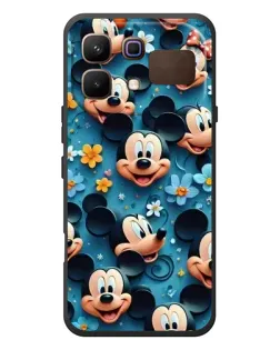 Чохол для Infinix Note 60 з картинкою «Паттерн Міккі та Мінні»