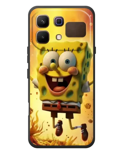 Чохол для Infinix Note 60 з картинкою «Губка Боб стрибає»