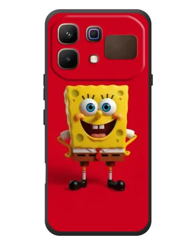 Чохол для Infinix Note 60 з картинкою «Спанч Боб на червоному»