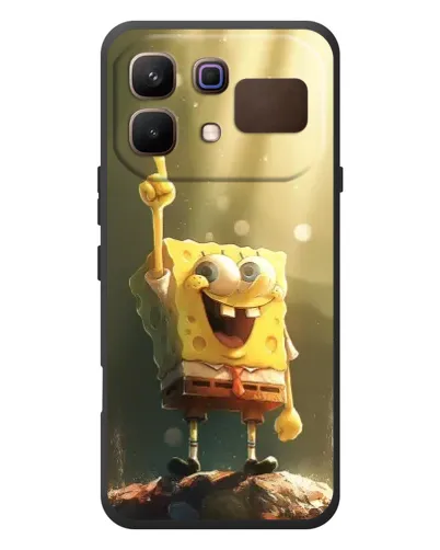 Чохол для Infinix Note 60 з картинкою «Сяючий Спанч Боб»
