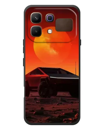 Чехол для Infinix Note 60 с картинкой «Cybertruck на Марсе»