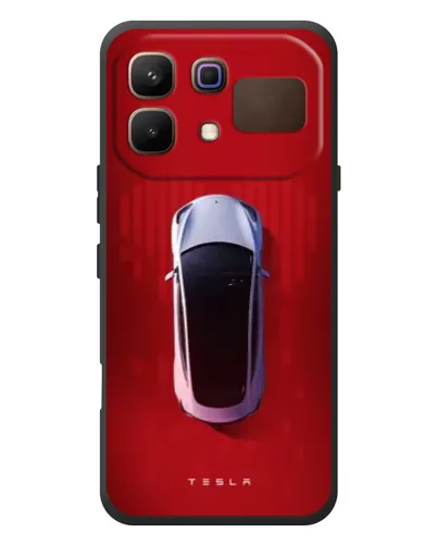 Чехол для Infinix Note 60 с картинкой «Tesla Top View»