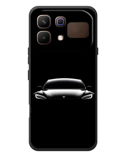 Чехол для Infinix Note 60 с картинкой «Фары Tesla Night»