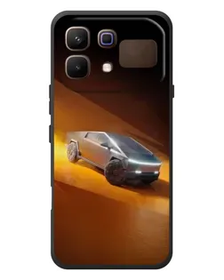 Чехол для Infinix Note 60 с картинкой «Cybertruck в пустыне»