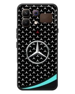 Чохол для Infinix Note 60 з картинкою «Mercedes — бірюзовий акцент»