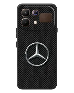 Чохол для Infinix Note 60 з картинкою «Карбоновий Mercedes стиль»