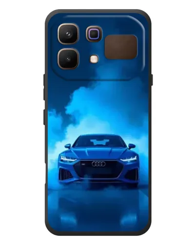 Чехол для Infinix Note 60 с картинкой «Audi — голубая энергия»