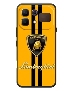 Чехол для Infinix Note 60 с картинкой «Lamborghini Stripe желтый»