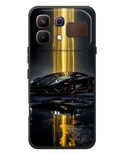 Чехол для Infinix Note 60 с картинкой «Ночной Lamborghini драйв»