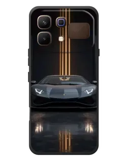 Чохол для Infinix Note 60 з картинкою «Lamborghini золоті лінії»