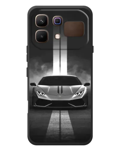 Чехол для Infinix Note 60 с картинкой «Lamborghini симметрия дорог»
