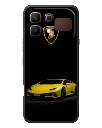 Чехол для Infinix Note 60 с картинкой «Lamborghini желтый акцент»