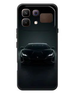 Чохол для Infinix Note 60 з картинкою «Чорний Lamborghini Aventador»