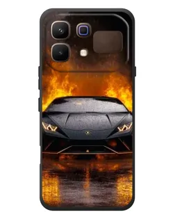 Чохол для Infinix Note 60 з картинкою «Lamborghini у вогні»