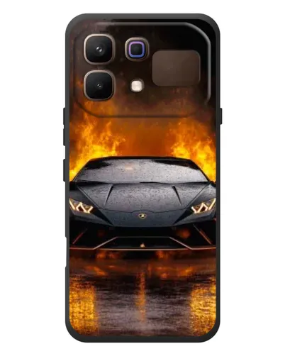 Чехол для Infinix Note 60 с картинкой «Lamborghini в огне»