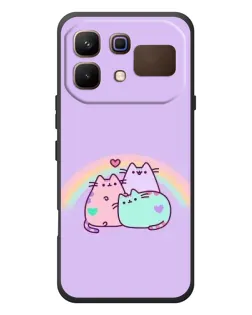 Чохол для Infinix Note 60 з картинкою «Веселкові Пушини»