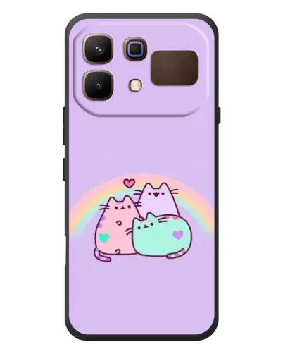 Чохол для Infinix Note 60 з картинкою «Веселкові Пушини»