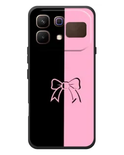Чехол для Infinix Note 60 с картинкой «Половинки банта»
