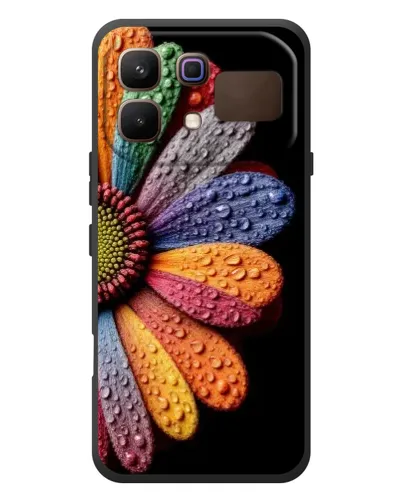 Чехол для Infinix Note 60 с картинкой «Радужный цветок»