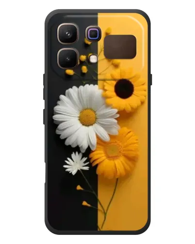 Чехол для Infinix Note 60 с картинкой «Подсолнух и ромашка»