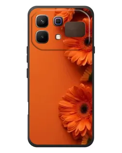 Чехол для Infinix Note 60 с картинкой «Оранжевые герберы»