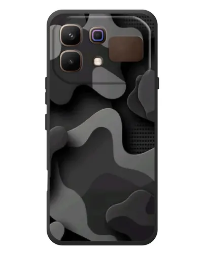 Чехол для Infinix Note 60 с картинкой «Темный абстрактный камуфляж»