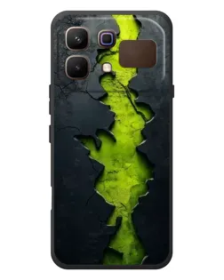 Чехол для Infinix Note 60 с картинкой «Салатовый разлом скалы»