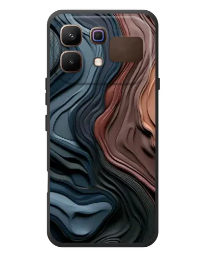 Чехол для Infinix Note 60 с картинкой «Цветные волны каньона»