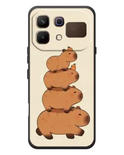 Чехол для Infinix Note 60 с картинкой «Башня из капибар»
