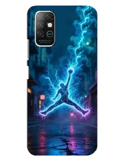 Чехол для Infinix Note 8 с картинкой «Jordan Gold Jumpman»
