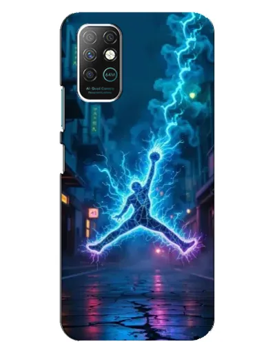 Чехол для Infinix Note 8 с картинкой «Jordan Gold Jumpman»