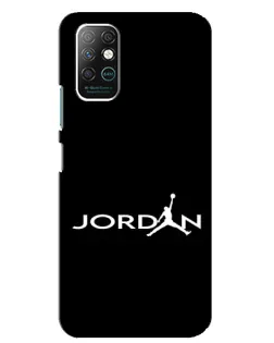 Чехол для Infinix Note 8 с картинкой «Jordan White Logo»