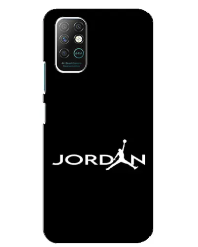 Чехол для Infinix Note 8 с картинкой «Jordan White Logo»