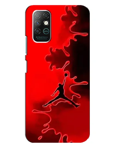 Чехол для Infinix Note 8 с картинкой «Jordan Red Smoke»