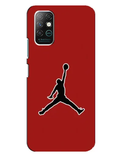 Чехол для Infinix Note 8 с картинкой «Jordan Red Back»