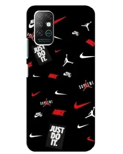 Чехол для Infinix Note 8 с картинкой «Nike Mix Pattern»