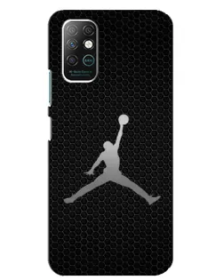 Чехол для Infinix Note 8 с картинкой «Jordan Dark Carbon»