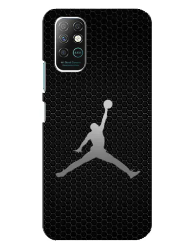 Чехол для Infinix Note 8 с картинкой «Jordan Dark Carbon»