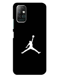 Чехол для Infinix Note 8 с картинкой «Jordan Silhouette»