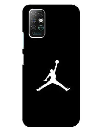Чехол для Infinix Note 8 с картинкой «Jordan Silhouette»