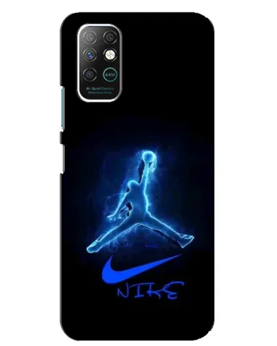 Чехол для Infinix Note 8 с картинкой «Jordan Neon Blue»
