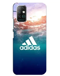 Чехол для Infinix Note 8 с картинкой «Океанская глубина адидас»