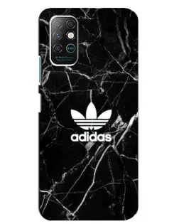 Чехол для Infinix Note 8 с картинкой «Белый мрамор Adidas»