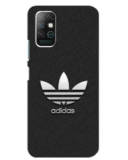 Чехол для Infinix Note 8 с картинкой «Adidas Карбоновая текстура»
