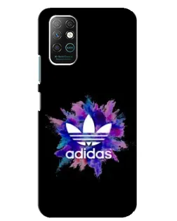 Чехол для Infinix Note 8 с картинкой «Взрыв красок Adidas»