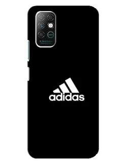 Чехол для Infinix Note 8 с картинкой «Черная классика Adidas»