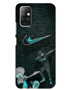 Чехол для Infinix Note 8 с картинкой «Спортивный арт Nike»