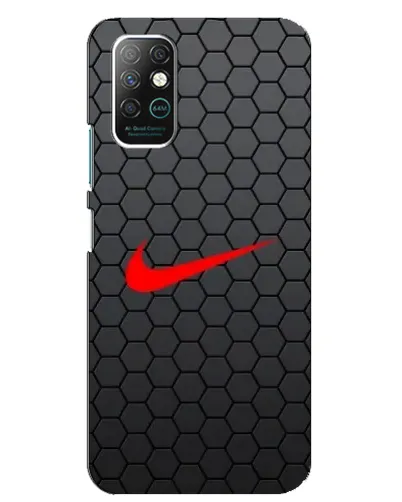 Чехол для Infinix Note 8 с картинкой «Nike — карбоновая сетка»