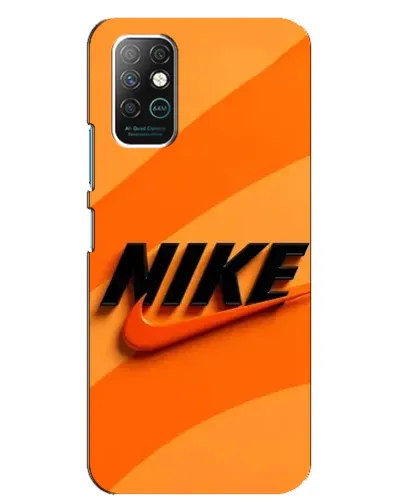 Чехол для Infinix Note 8 с картинкой «Оранжевый драйв Nike»